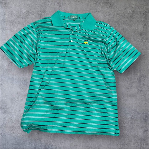 Peter Millar Other - Peter Millar Masters Men's Polo Shirt Size Large Green with Yellow Masters Logo